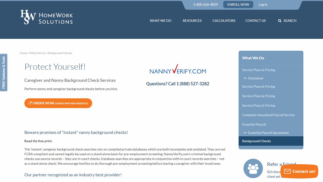 Nanny Background Check Services | Caregiver Background Check